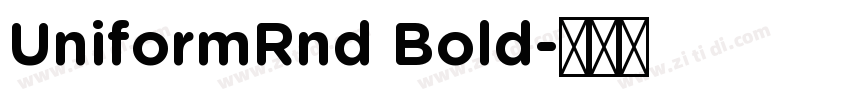 UniformRnd Bold字体转换